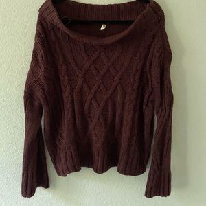 Off the shoulder sweater